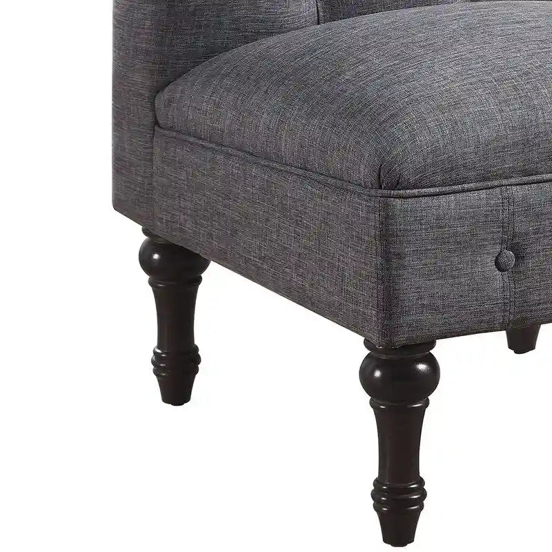 Rosevera LaGuardia Slipper Chair, Chesterfield, Armlesschair