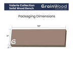 Grain Wood Furniture Valerie Solid Wood Dining Bench