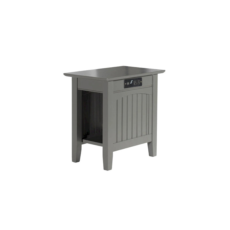 Nantucket Chair Side Table with Built-in Charger