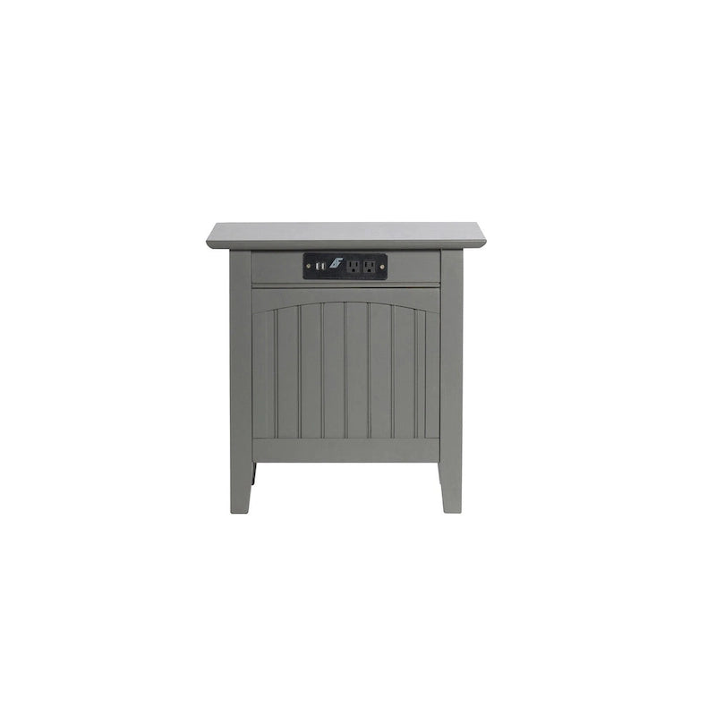 Nantucket Chair Side Table with Built-in Charger