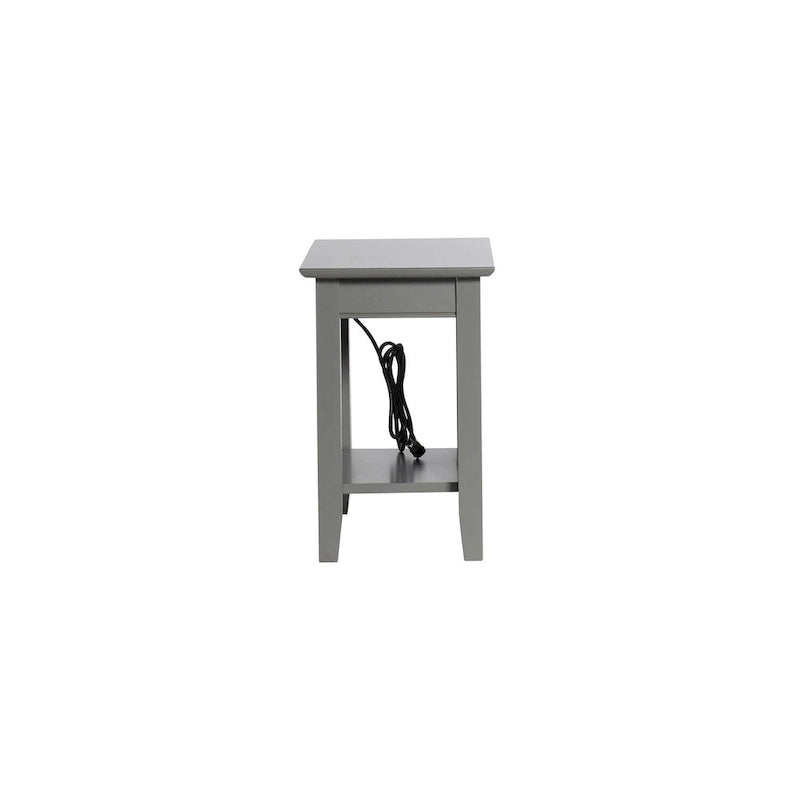 Nantucket Chair Side Table with Built-in Charger