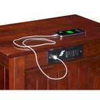 Nantucket Chair Side Table with Built-in Charger