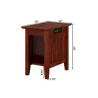 Nantucket Chair Side Table with Built-in Charger