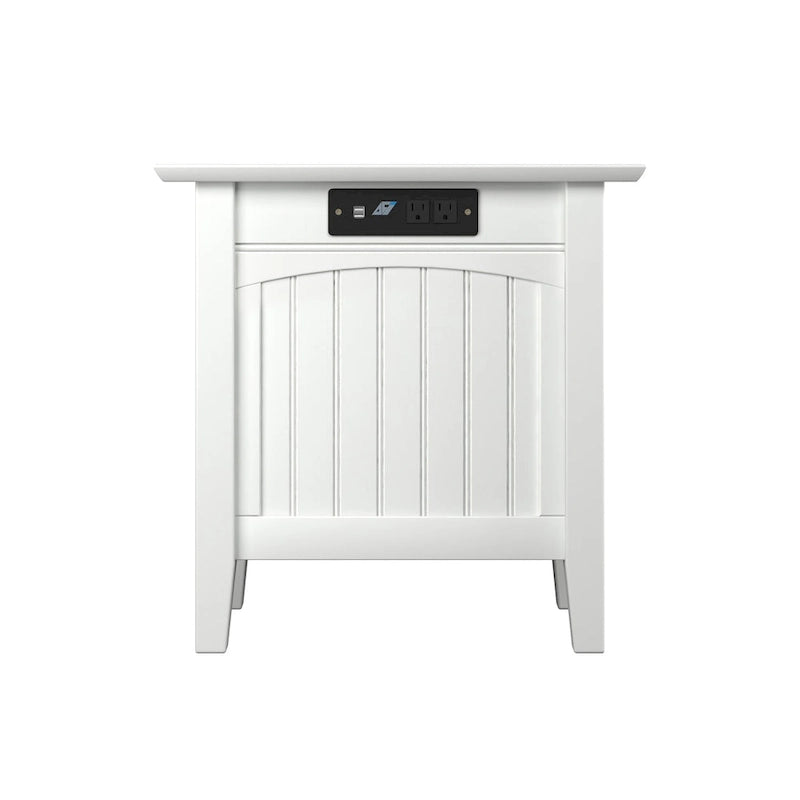 Nantucket Chair Side Table with Built-in Charger