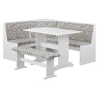 Simple Living 3-piece Lacey Upholstered Nook Set