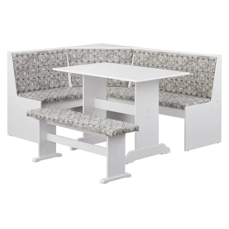 Simple Living 3-piece Lacey Upholstered Nook Set