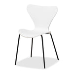 Jaden Modern and Contemporary 4-Piece Plastic/Metal Dining Chair Set