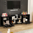 Ambient Electric Fireplace and Durable TV Stand Energy Efficient