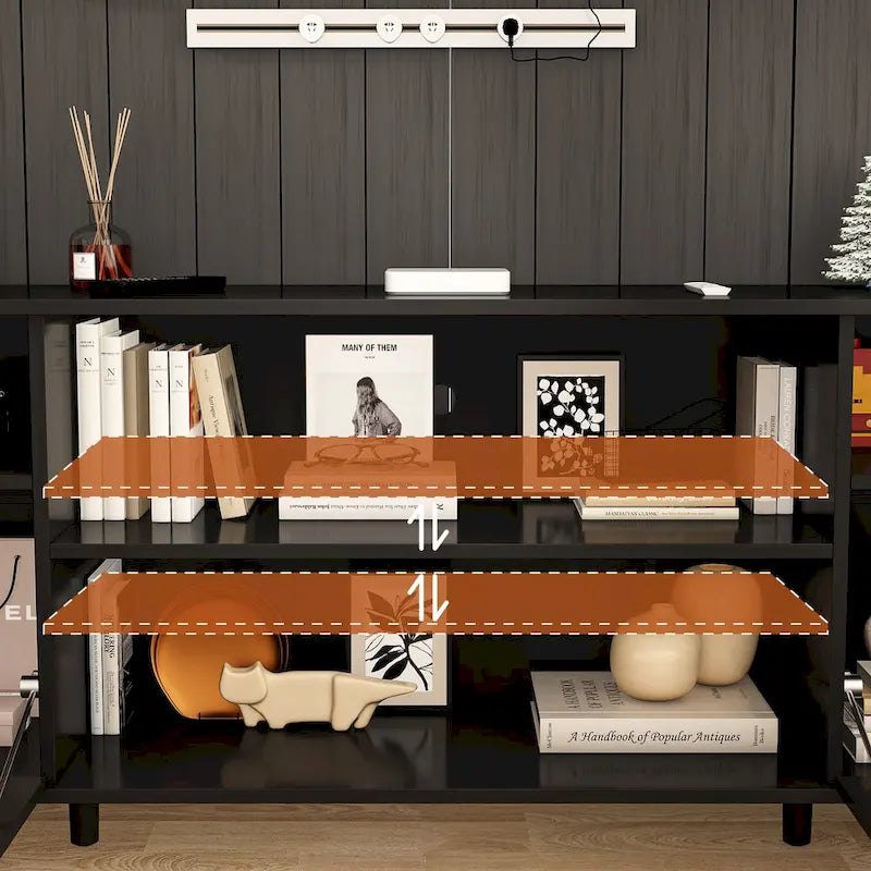 Ambient Electric Fireplace and Durable TV Stand Energy Efficient