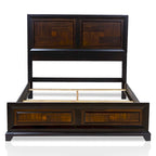 Jupa Transitional Walnut Wood 2-Piece Panel Bedroom Set by Furniture of America