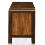 Jupa Transitional Walnut Wood 2-Piece Panel Bedroom Set by Furniture of America