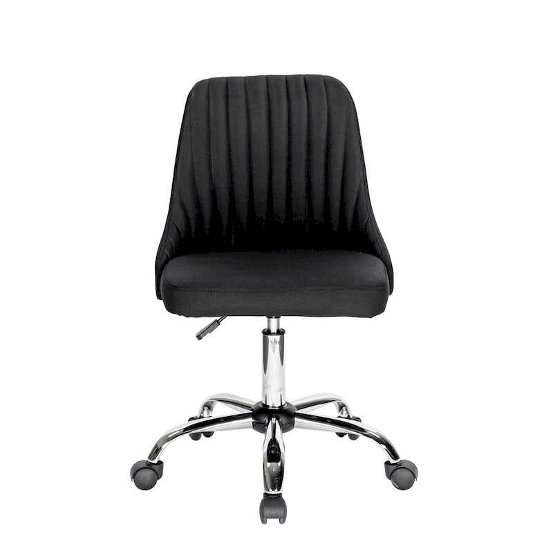 Porthos Home Jarvis Fabric Upholstered Office Chair with Chrome Base