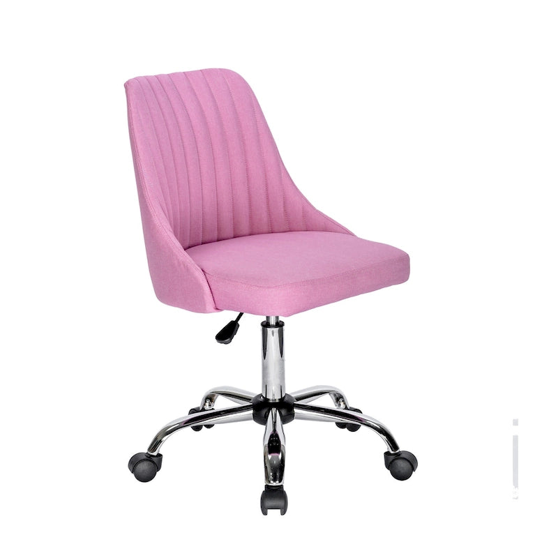 Porthos Home Jarvis Fabric Upholstered Office Chair with Chrome Base