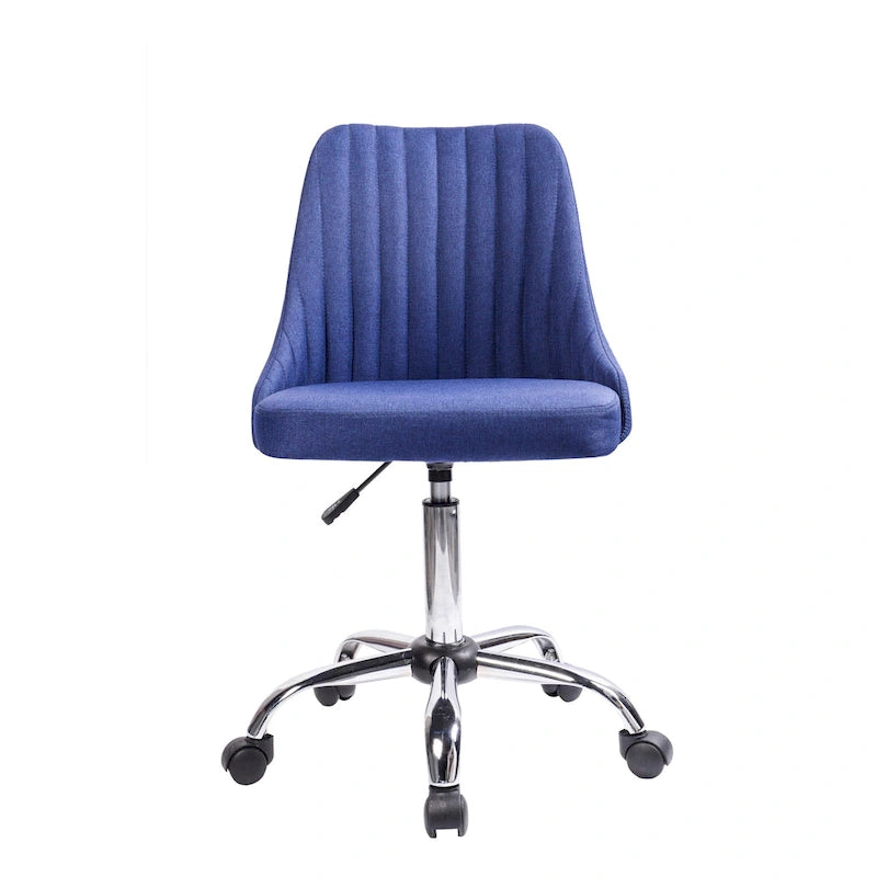 Porthos Home Jarvis Fabric Upholstered Office Chair with Chrome Base