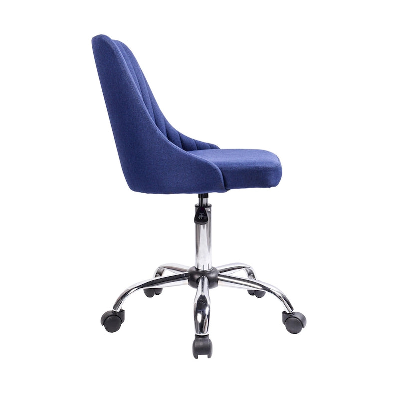 Porthos Home Jarvis Fabric Upholstered Office Chair with Chrome Base