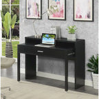 Convenience Concepts Newport JB Console/Sliding Desk with Drawer and Riser