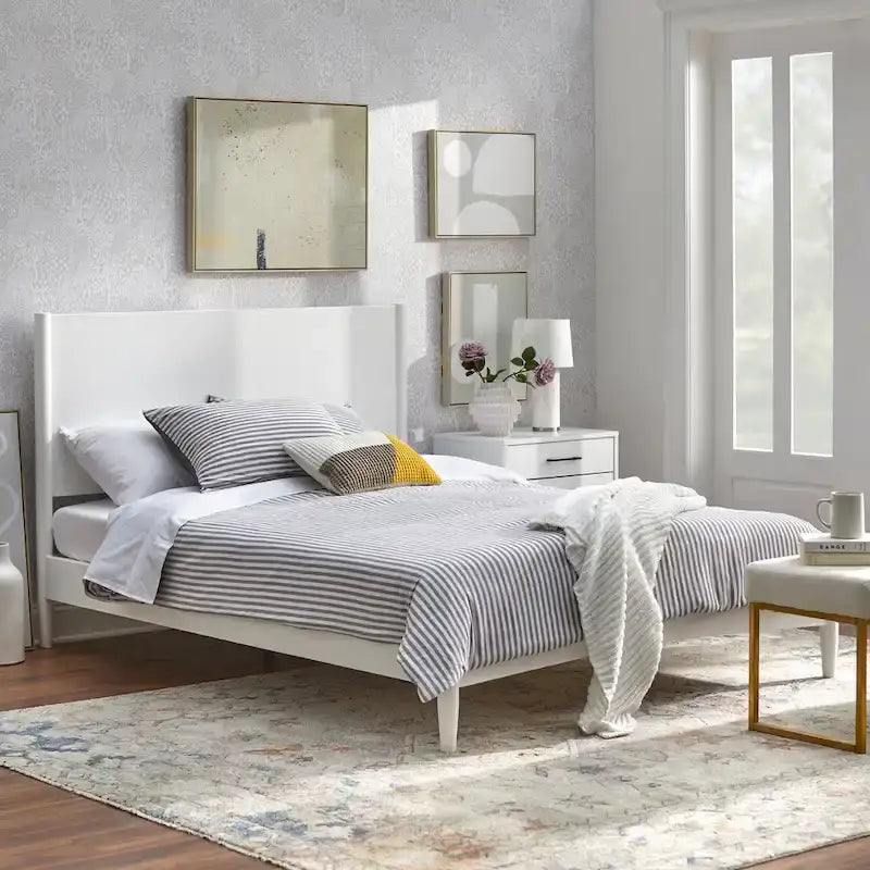 Lifestorey Casta Solid Pine Queen Platform Bed
