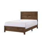 Linette 5 Piece Cherry Brown Panel Bedroom Set