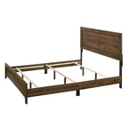 Linette 5 Piece Cherry Brown Panel Bedroom Set