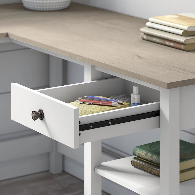 Mayfield 60W L Shaped Computer Desk with Organizer by Bush Furniture