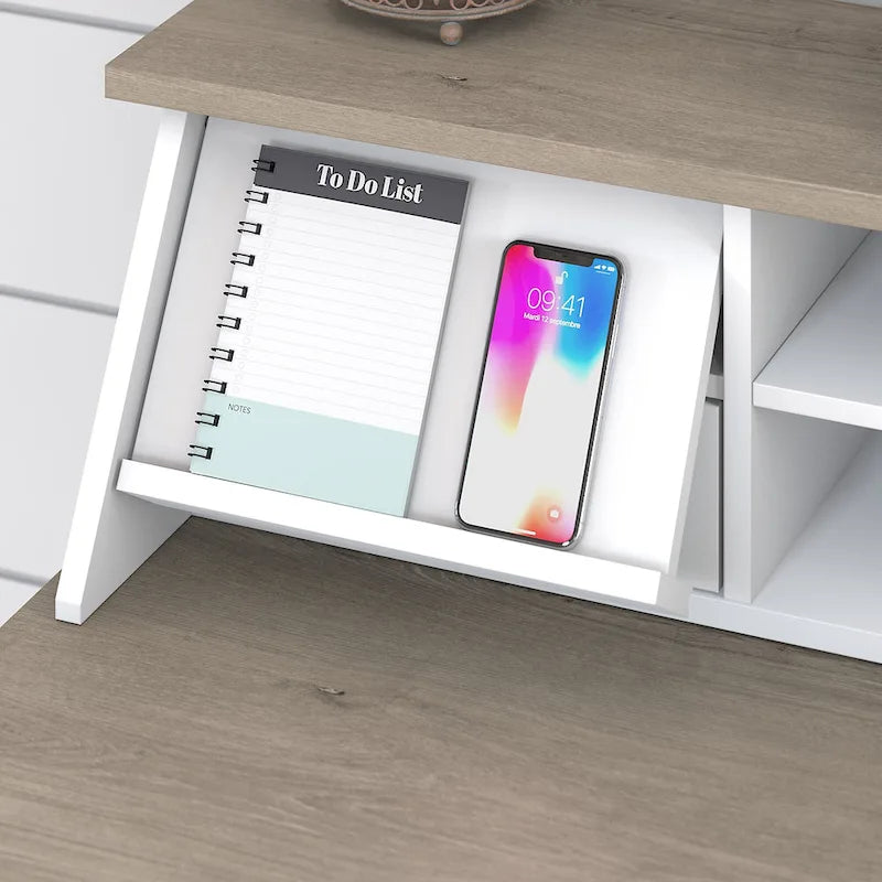 Mayfield 60W L Shaped Computer Desk with Organizer by Bush Furniture
