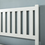 Priage by ZINUS Off-White Wood Deluxe Platform Bed Frame with Headboard