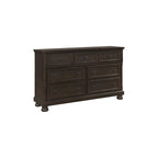 Brandie 6 Piece Grayish Brown Modern Storage Sleigh Platform Bedroom Set