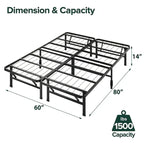 Priage by ZINUS 14 Inch SmartBase Tool-Free Assembly Mattress Foundation