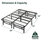 Priage by ZINUS 14 Inch SmartBase Tool-Free Assembly Mattress Foundation