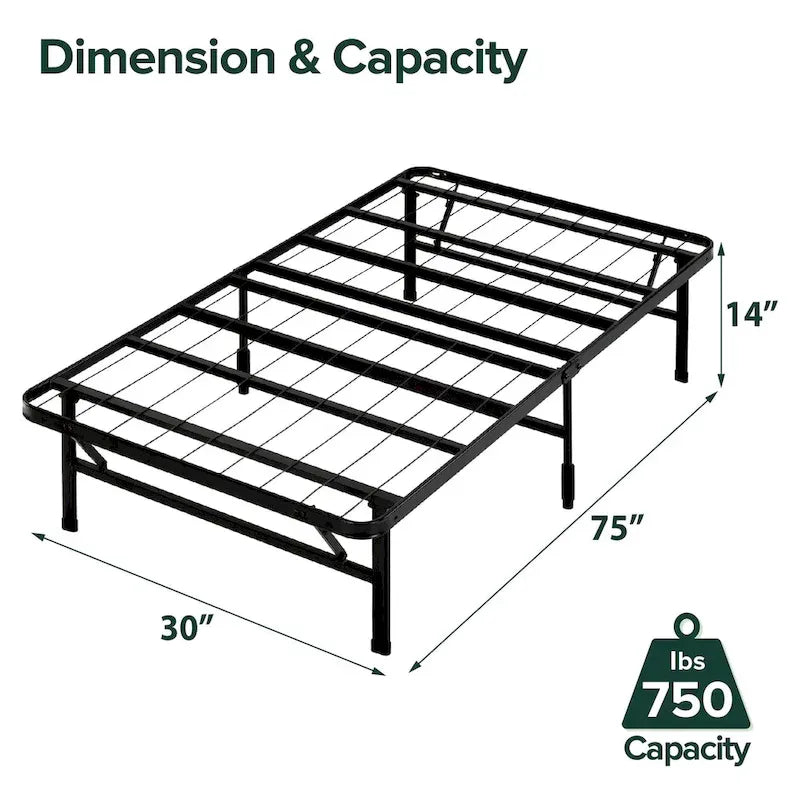 Priage by ZINUS 14 Inch SmartBase Tool-Free Assembly Mattress Foundation