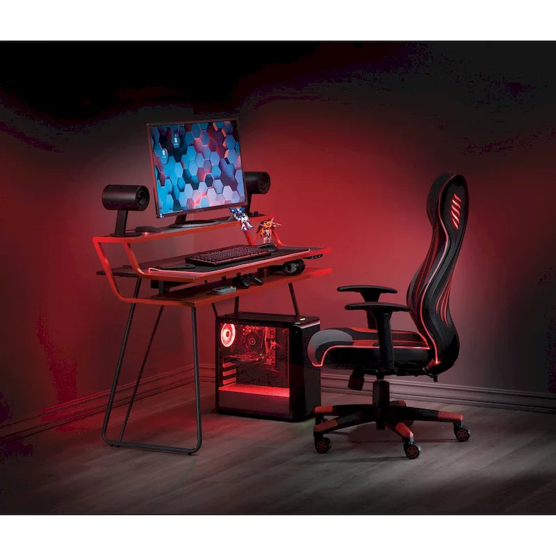 Porch & Den Higby Leveled Gaming Desk