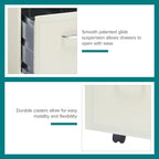 Space Solutions Pearl White 2-drawer Mobile File Cabinet