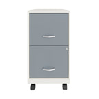Space Solutions Pearl White 2-drawer Mobile File Cabinet