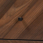 Hartman Mid-Century Modern Walnut Finished Wood 2-Drawer Nightstand