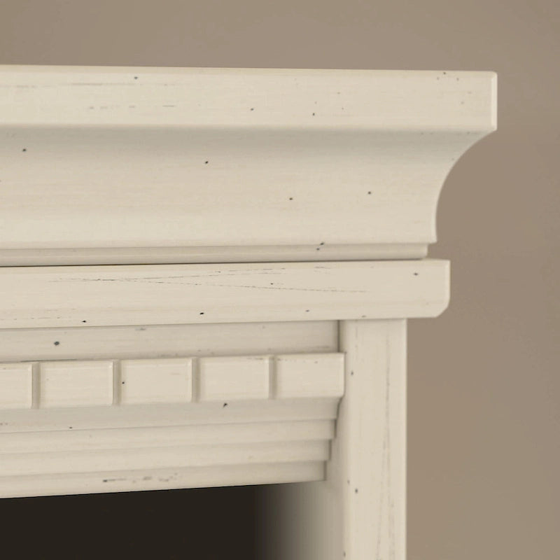 Fairview Antique White 5-shelf Bookcase - Antique - 29.57L x 12.09W x 68.94H