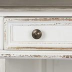 Magnolia Manor Antique White Weathered Bark Desk