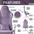 Velvet Memory Foam Gaming Chair