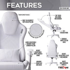 Velvet Memory Foam Gaming Chair