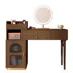 JASIWAY Vanity Set Makeup Table with 3 Drawers, Wood