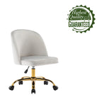 Porthos Home Louie Armless Velvet Desk Chairs