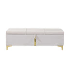 2-Pieces Bedroom Sets Queen Size Bed with Storage Ottoman