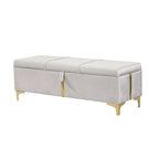 2-Pieces Bedroom Sets Queen Size Bed with Storage Ottoman