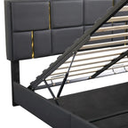 2-Pieces Bedroom Sets Queen Size Bed with Storage Ottoman