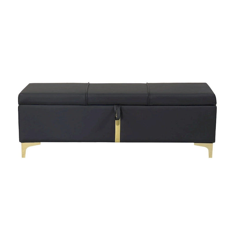 2-Pieces Bedroom Sets Queen Size Bed with Storage Ottoman