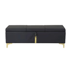 2-Pieces Bedroom Sets Queen Size Bed with Storage Ottoman