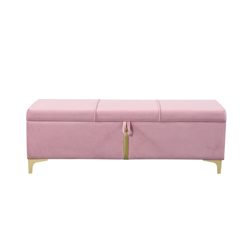 2-Pieces Bedroom Sets Queen Size Bed with Storage Ottoman