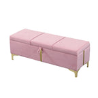 2-Pieces Bedroom Sets Queen Size Bed with Storage Ottoman