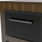 DH BASIC Urban Two-Drawer Mobile File Cabinet with Iron Bar Pulls by Denhour