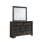 Ayla 5 Piece Gray Storage Fabric Platform Bedroom Set