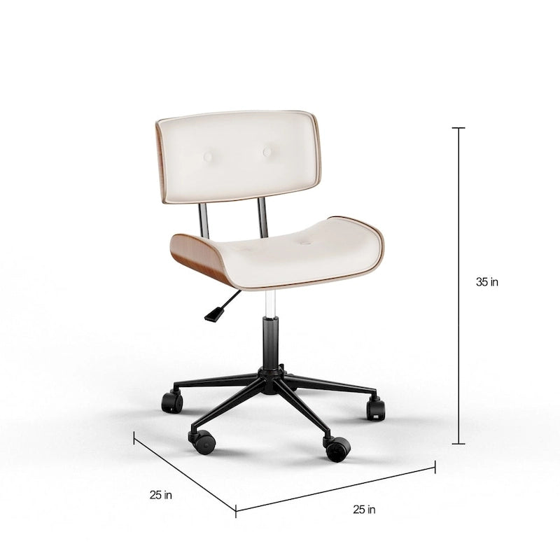 Carson Carrington Leksand Simple Mid-century Modern Office Chair